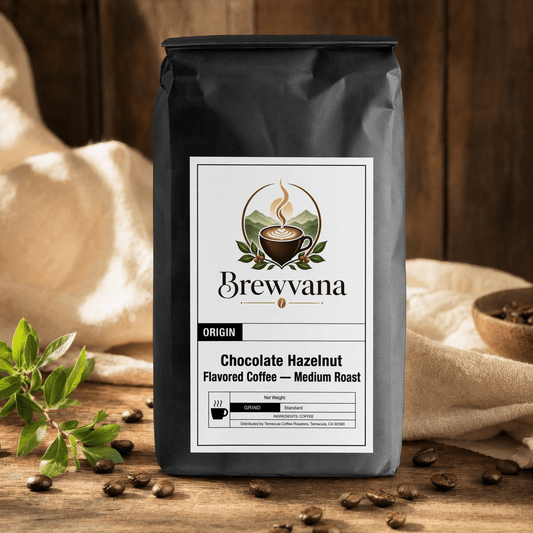 Chocolate Hazelnut Flavored Coffee — Medium Roast | Brewvana - Brewvana