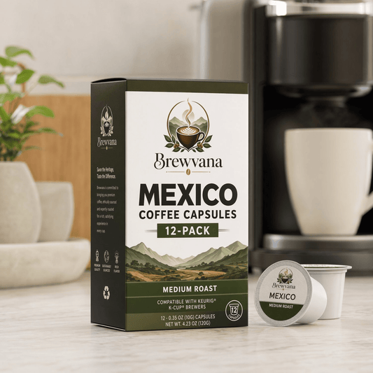 Mexico Coffee Capsules 12-Pack - Brewvana