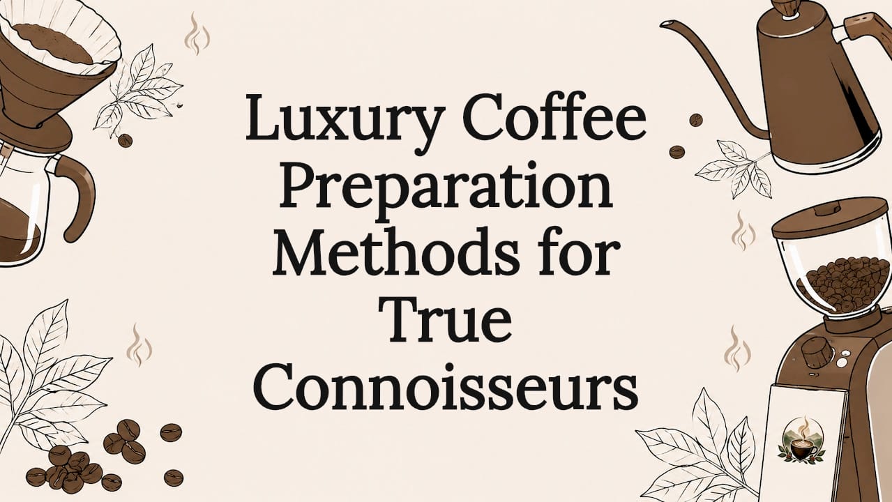 Luxury Coffee Preparation Methods for True Connoisseurs - Brewvana
