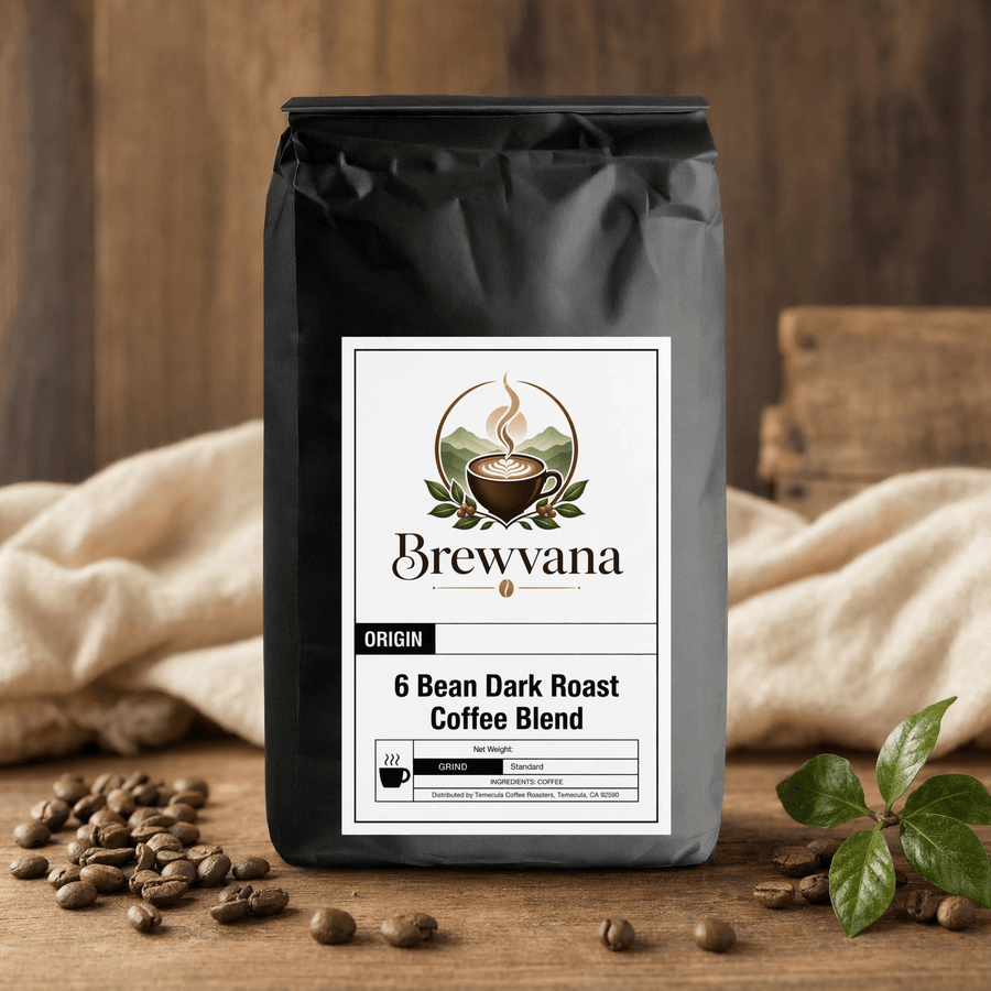6 Bean Dark Roast Coffee Blend - Brewvana