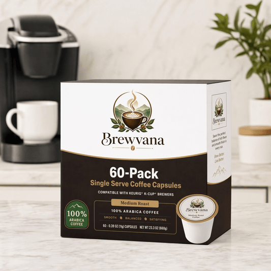60-Pack Single Serve Coffee Capsules | Brewvana - Brewvana