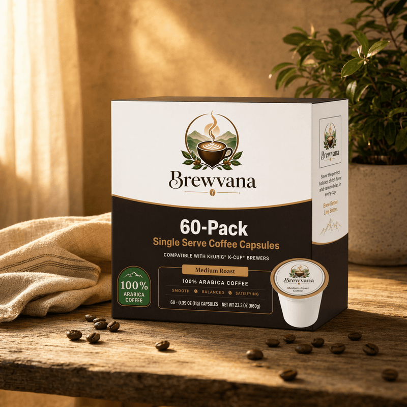 60-Pack Single Serve Coffee Capsules | Brewvana - Brewvana