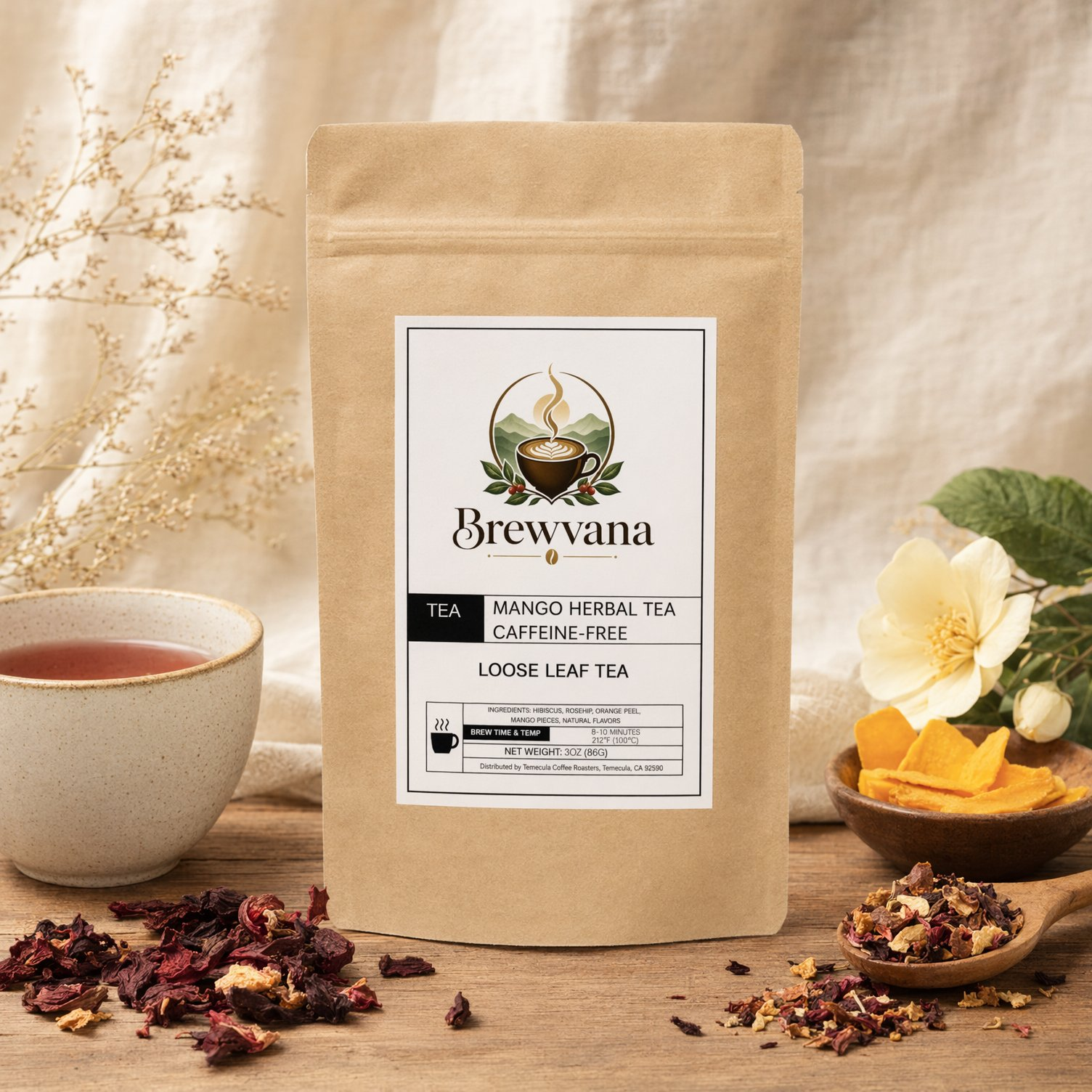 Mango Herbal Tea Caffeine-Free