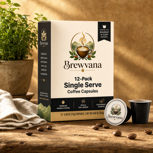 12-Pack Single Serve Coffee Capsules | Brewvana