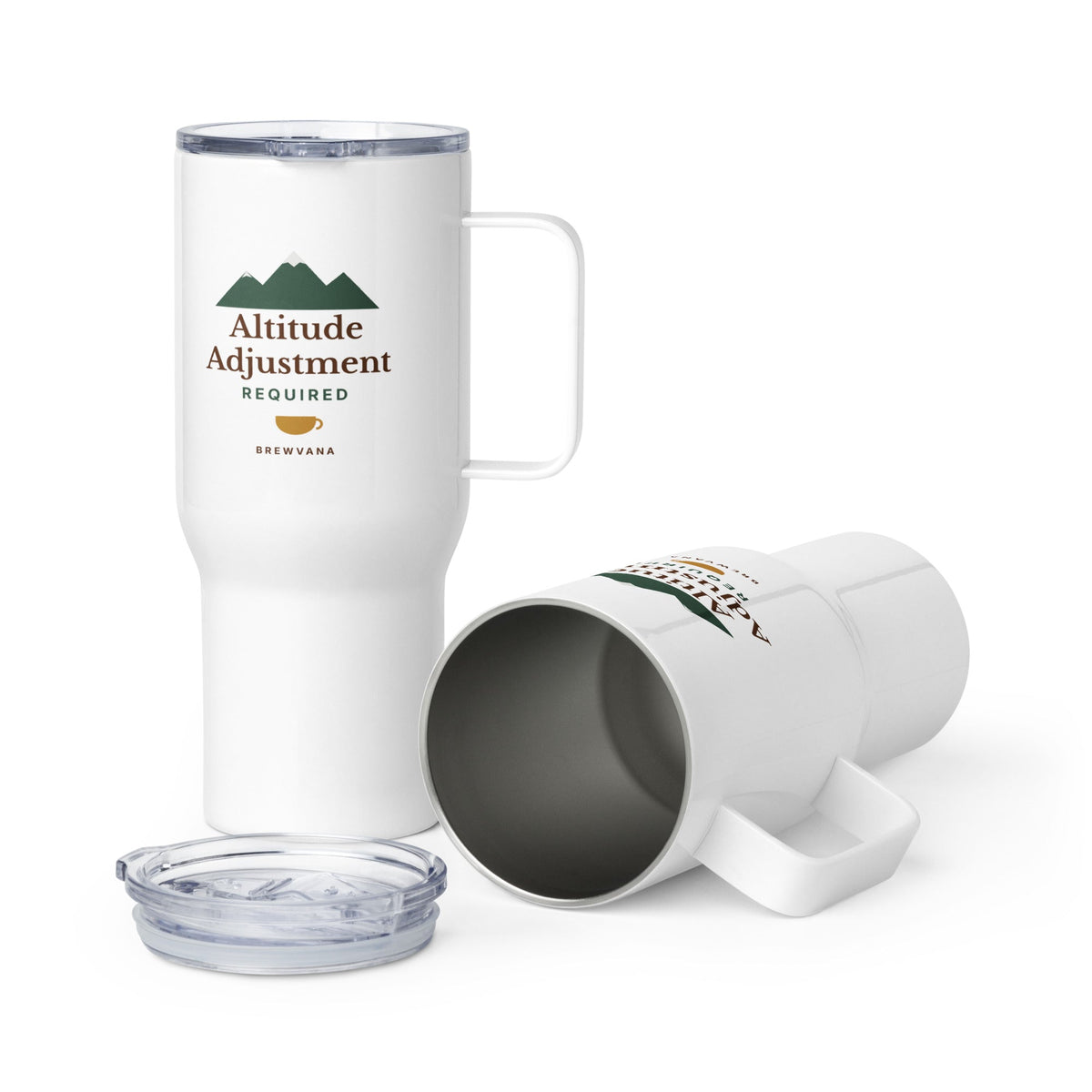 Altitude Adjustment Travel Mug with Handle - Brewvana