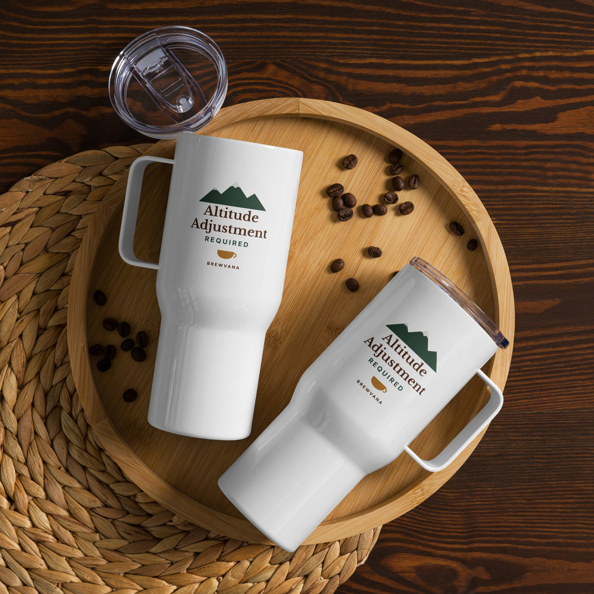Altitude Adjustment Travel Mug with Handle - Brewvana