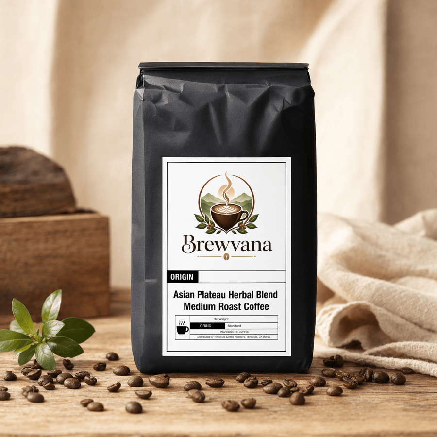 Asian Plateau Herbal Blend Medium Roast Coffee - Brewvana