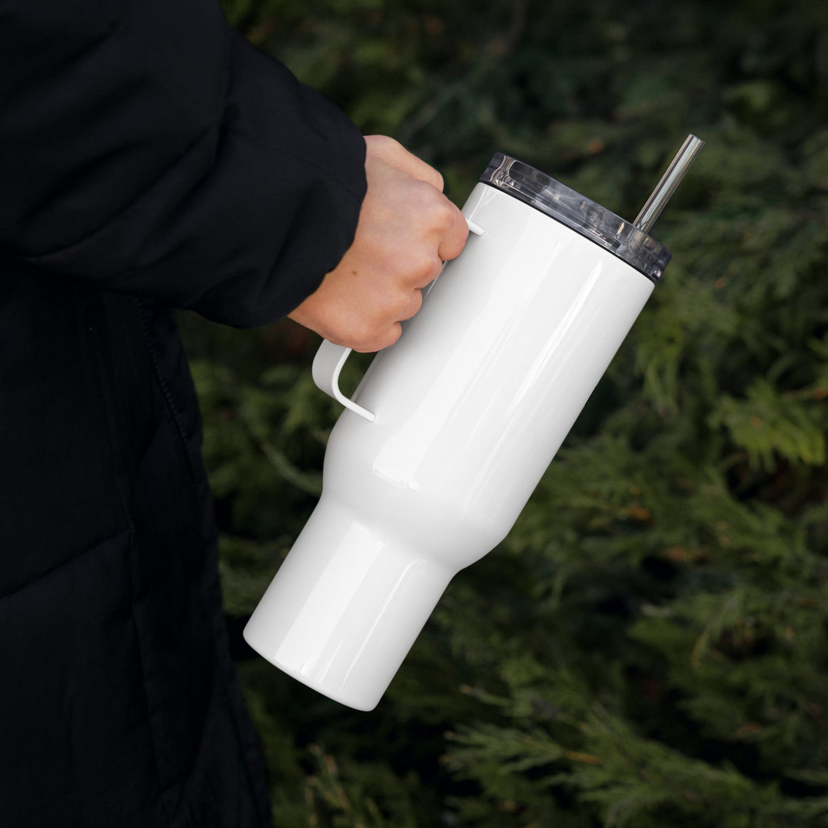 Bean There, Brewed That Travel Mug with Handle - Brewvana