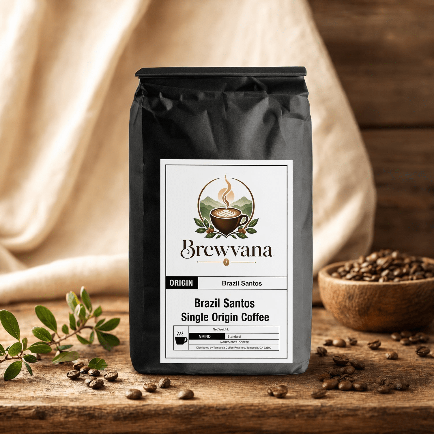 Brazil Santos Single Origin Coffee | Brewvana - Brewvana