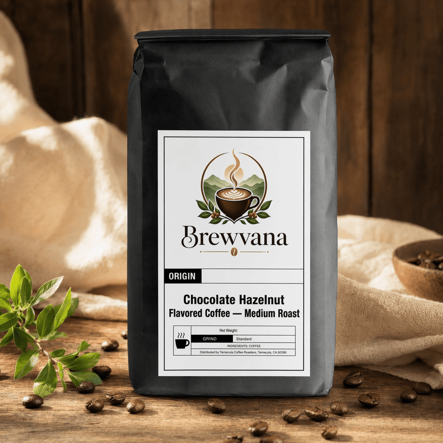 Chocolate Hazelnut Flavored Coffee — Medium Roast | Brewvana - Brewvana