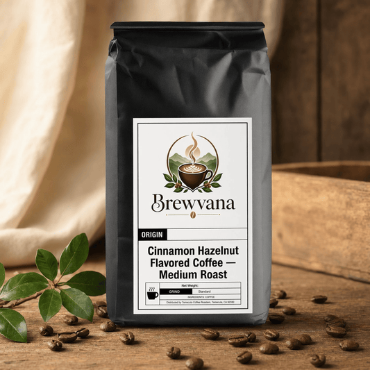 Cinnamon Hazelnut Flavored Coffee — Medium Roast | Brewvana - Brewvana