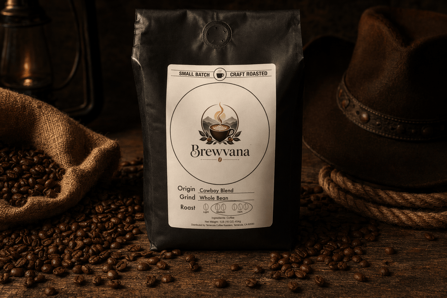 Cowboy Blend Dark & Medium Roast Coffee | Brewvana - Brewvana