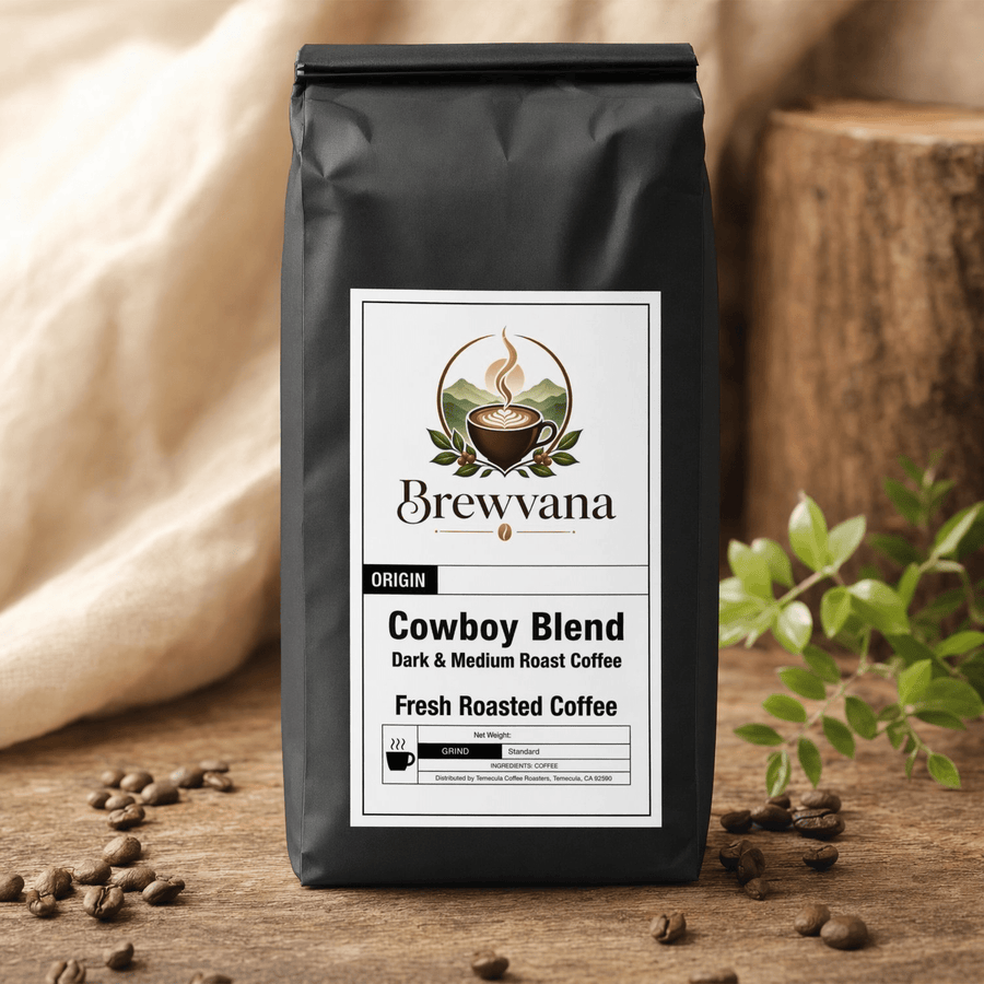 Cowboy Blend Dark & Medium Roast Coffee | Brewvana - Brewvana