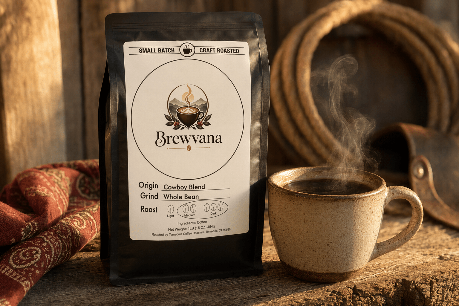 Cowboy Blend Dark & Medium Roast Coffee | Brewvana - Brewvana