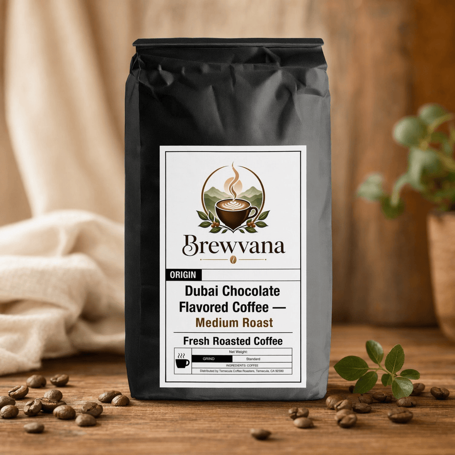 Dubai Chocolate Flavored Coffee — Medium Roast | Brewvana - Brewvana