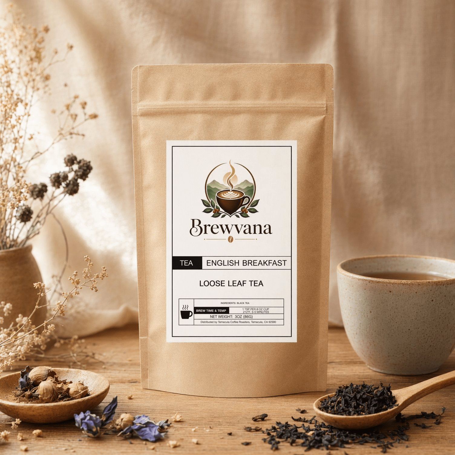 English Breakfast Loose Leaf Tea - Brewvana