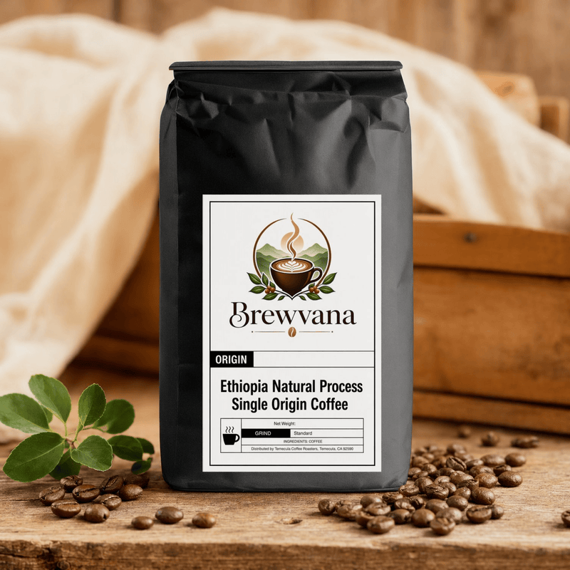 Ethiopia Natural Process Single Origin Coffee | Brewvana - Brewvana