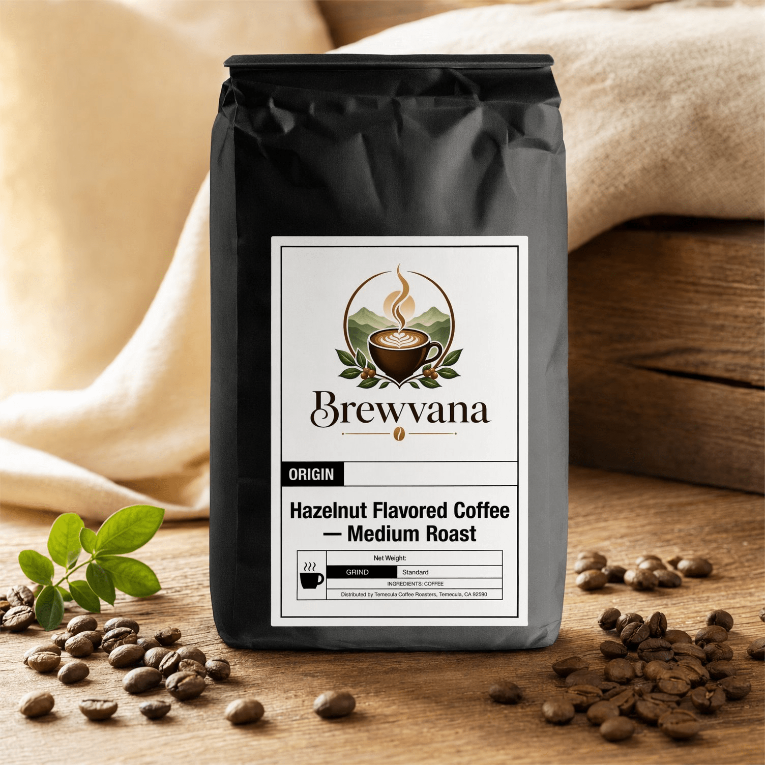 Hazelnut Flavored Coffee — Medium Roast | Brewvana - Brewvana