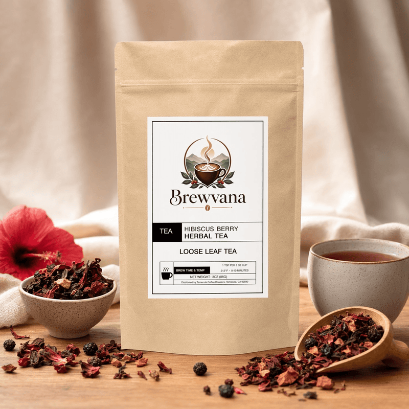 Hibiscus Berry Herbal Tea - Brewvana