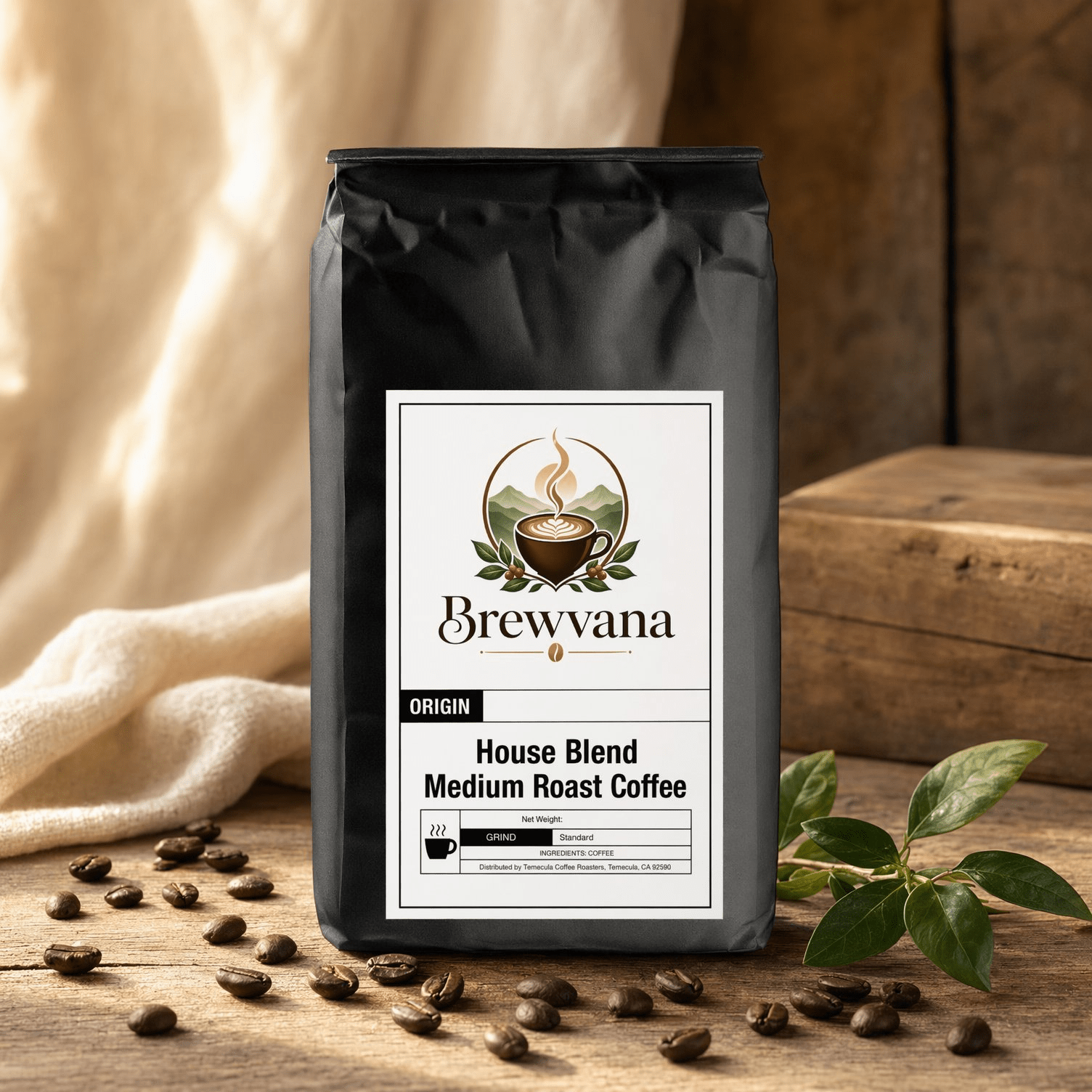 House Blend Medium Roast Coffee | Brewvana - Brewvana