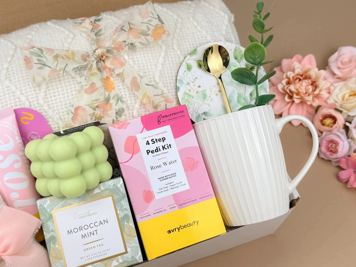 Luxury Gift Boxes for Women – Deluxe Spa, Blanket & Tea Set - Brewvana