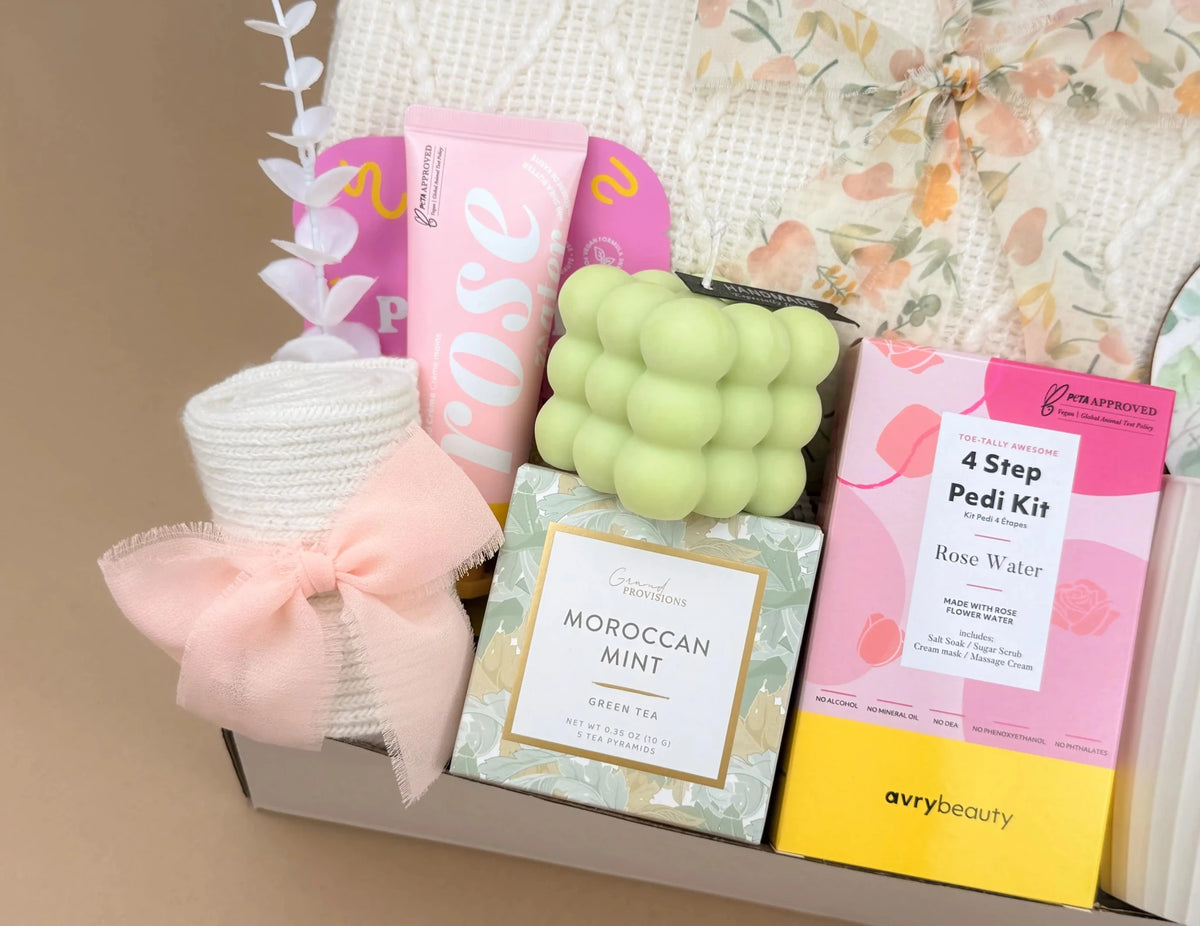 Luxury Gift Boxes for Women – Deluxe Spa, Blanket & Tea Set - Brewvana