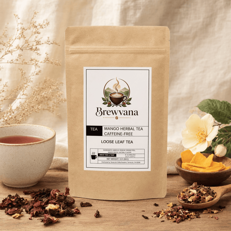 Mango Herbal Tea Caffeine-Free - Brewvana