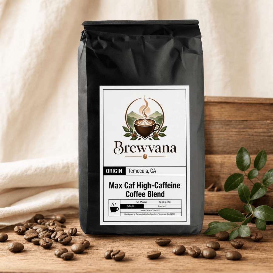Max Caf High-Caffeine Coffee Blend | Brewvana - Brewvana