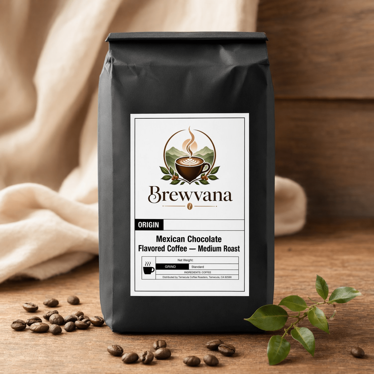 Mexican Chocolate Flavored Coffee — Medium Roast | Brewvana - Brewvana