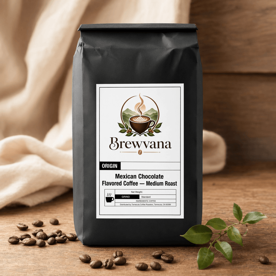 Mexican Chocolate Flavored Coffee — Medium Roast | Brewvana - Brewvana