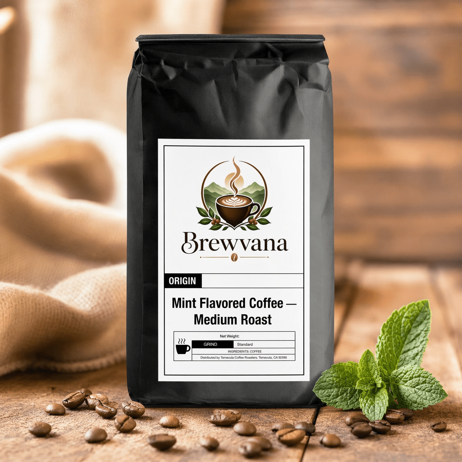 Mint Flavored Coffee — Medium Roast | Brewvana - Brewvana