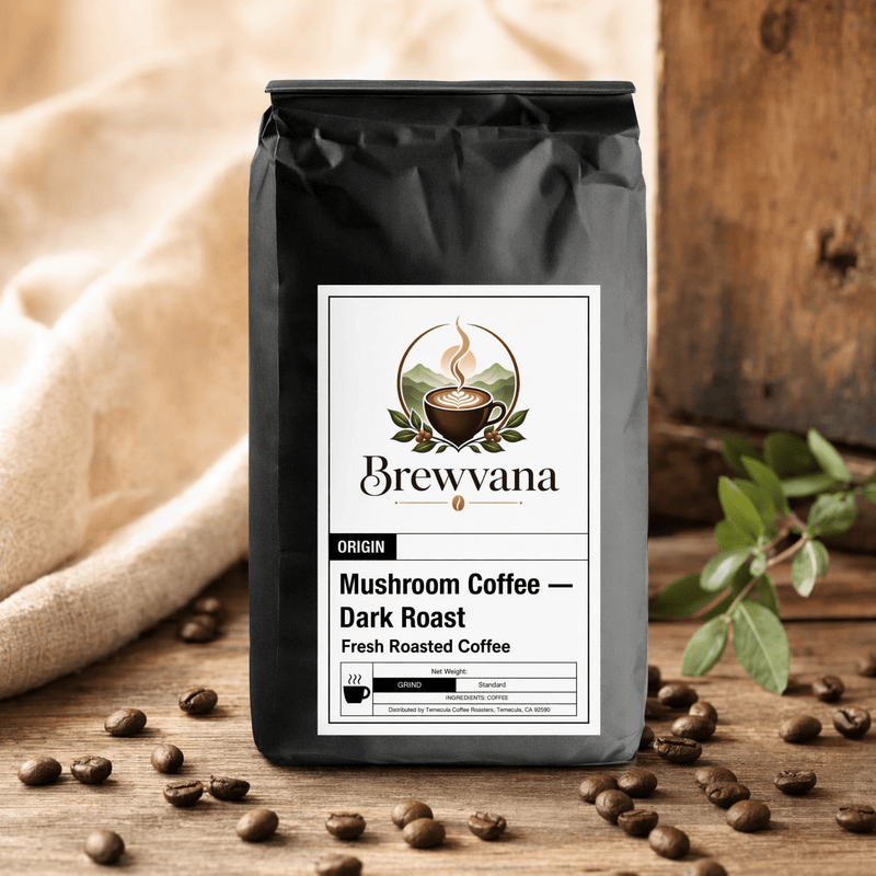 Mushroom Coffee — Dark Roast | Brewvana - Brewvana