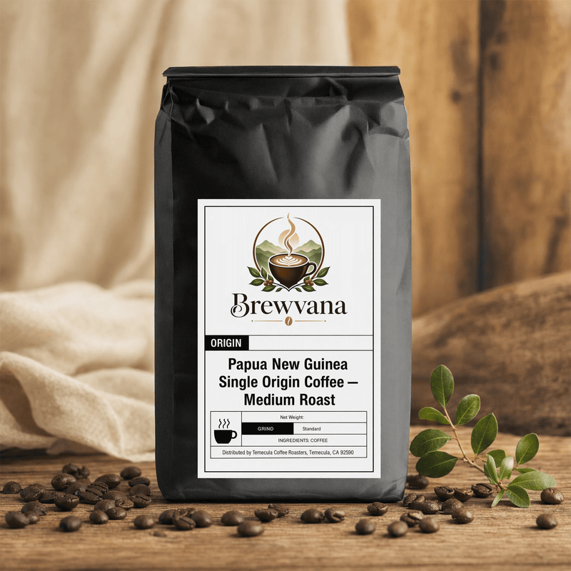 Papua New Guinea Single Origin Coffee — Medium Roast | Brewvana - Brewvana