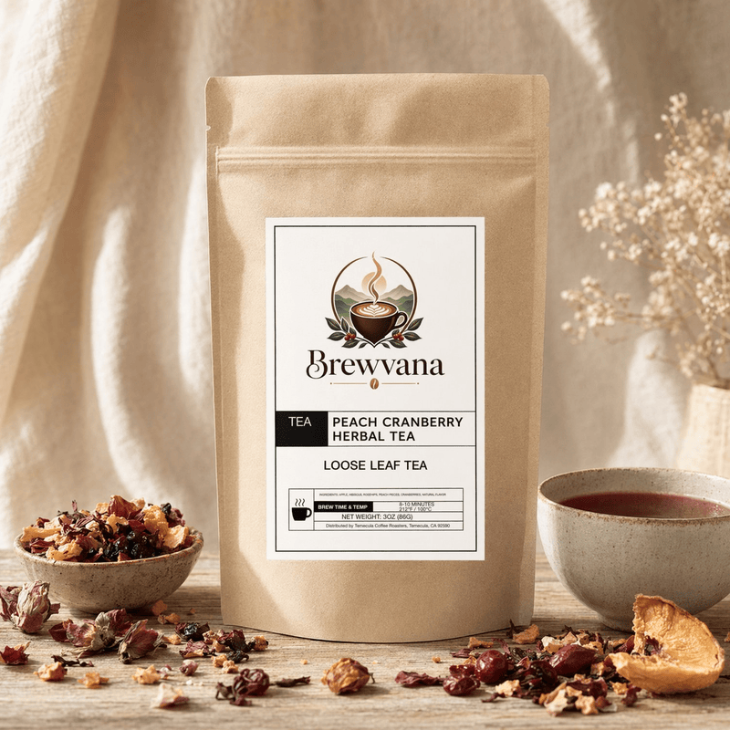 Peach Cranberry Herbal Tea - Brewvana