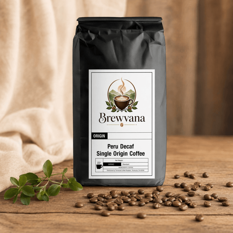 Peru Decaf Single Origin Coffee | Brewvana - Brewvana
