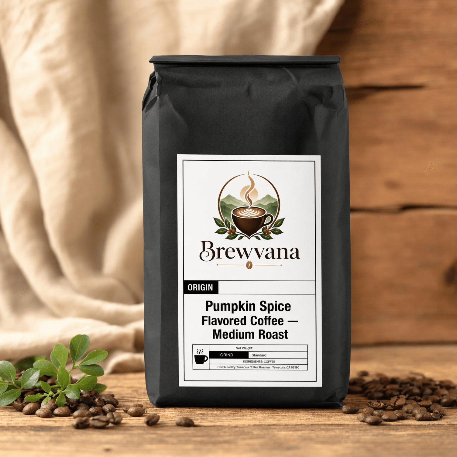 Pumpkin Spice Flavored Coffee — Medium Roast | Brewvana - Brewvana