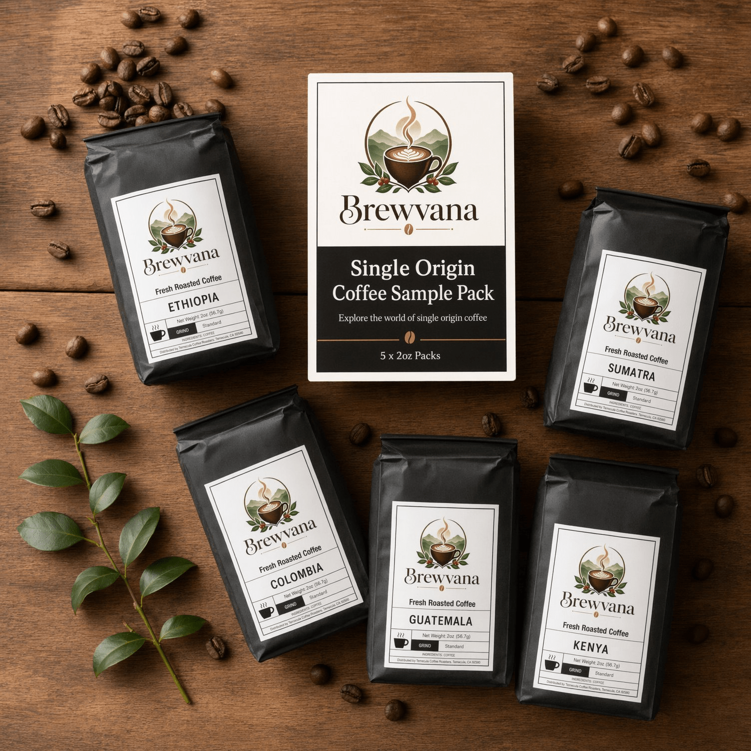 Single Origin Coffee Sample Pack | Brewvana - Brewvana