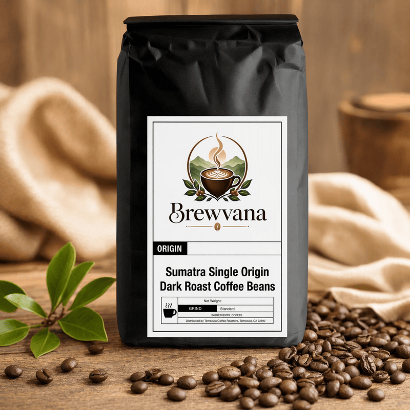 Sumatra Single Origin Dark Roast Coffee Beans - Brewvana