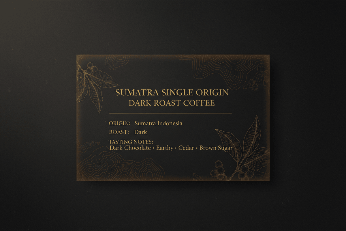 Sumatra Single Origin Dark Roast Coffee Beans - Brewvana