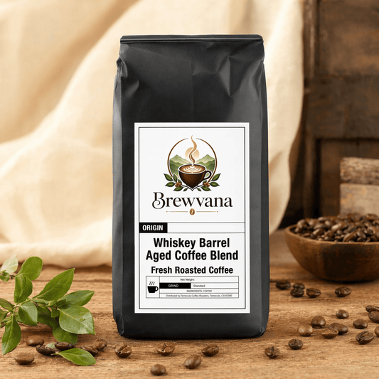 Whiskey Barrel Aged Coffee Blend | Brewvana - Brewvana