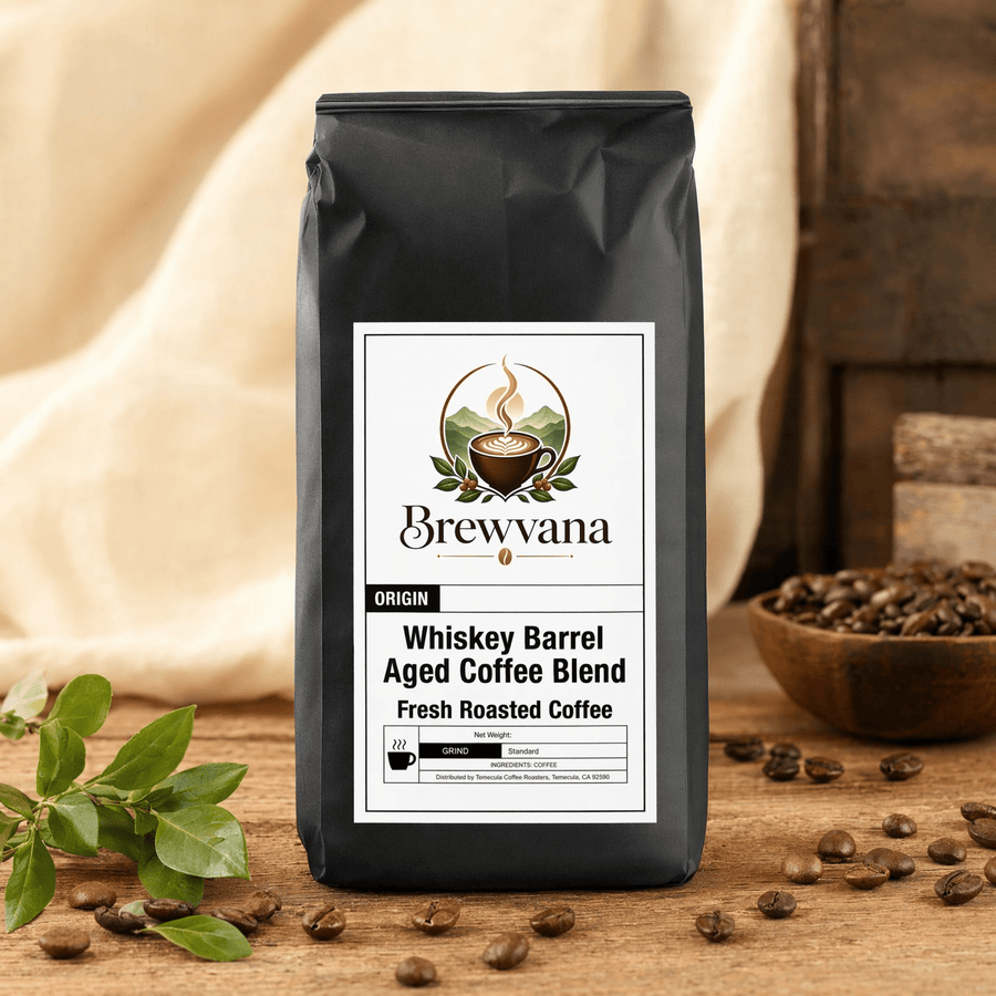 Whiskey Barrel Aged Coffee Blend | Brewvana - Brewvana