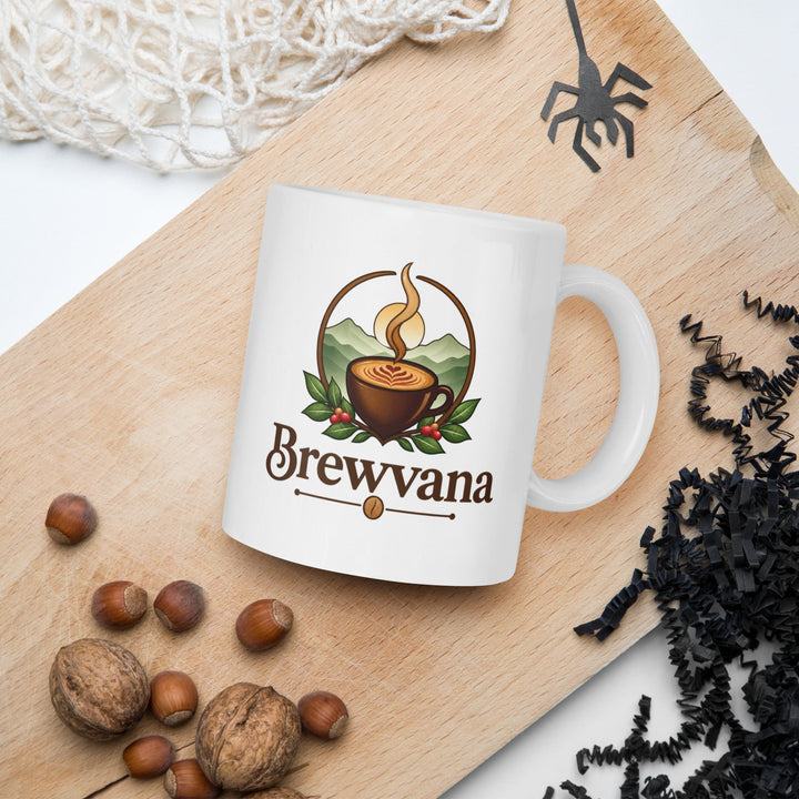 White glossy mug - Brewvana