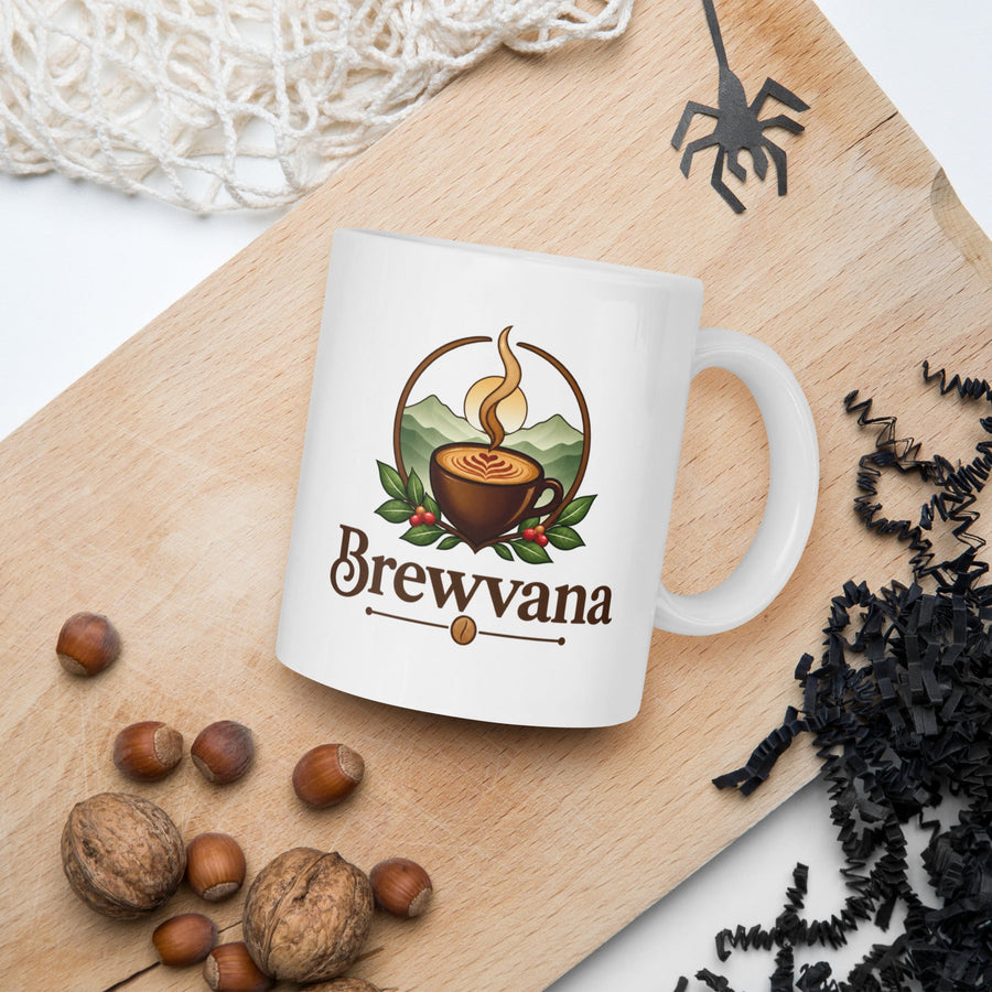 White glossy mug - Brewvana