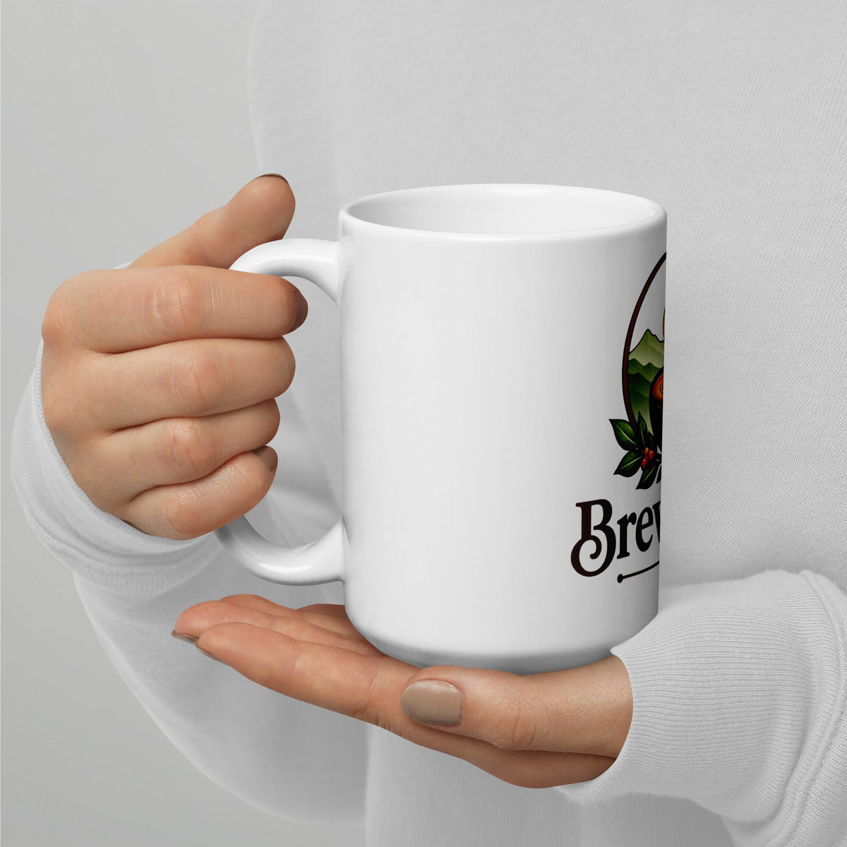 White glossy mug - Brewvana